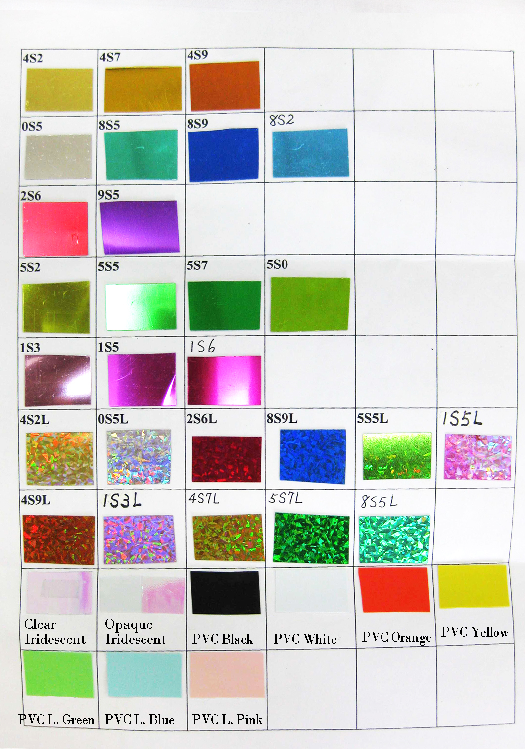 Sequins Swatch Card | PLOMA