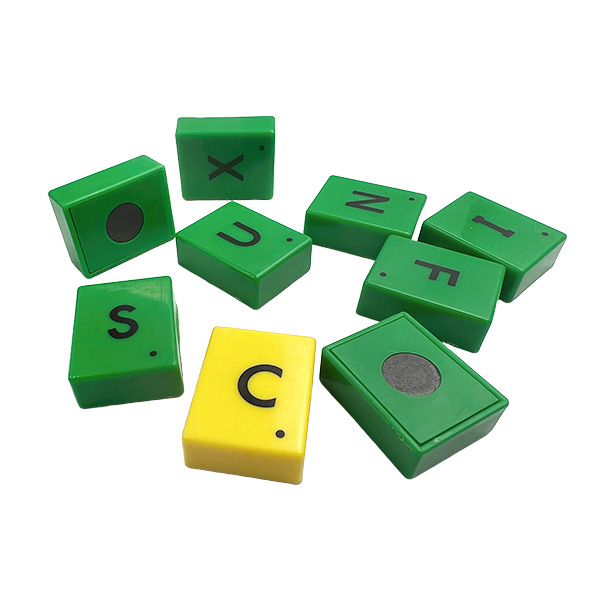 52 Pcs 3cm Plastic Magnetic Alphabet Tiles