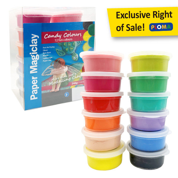 12 Colors Air Dry Light Magic Paperclay