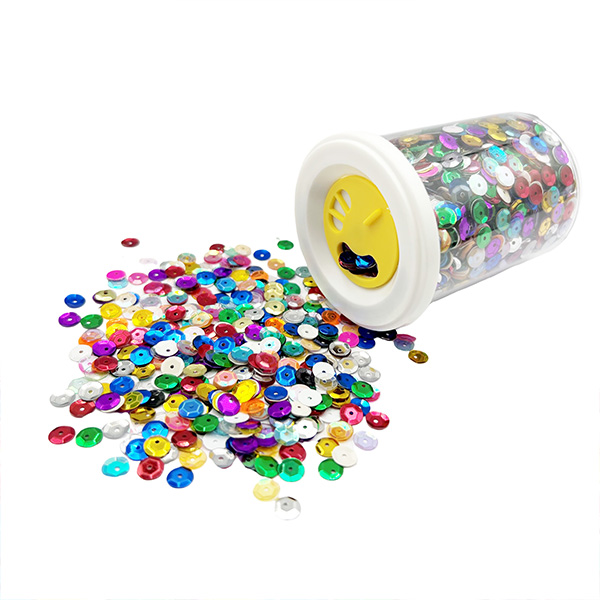 75g 6mm round shape Coloured Sequins