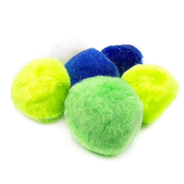 12pcs 40mm Colorful Tube Assorted Pom Poms