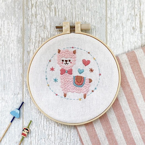 Alpaca Printed Embroidery Kit