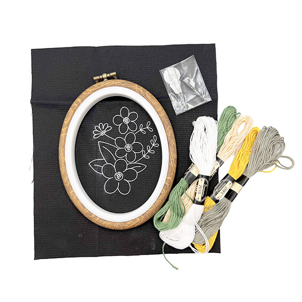 DIY Bead Embroidery Kit: Handcrafted Flowers, Poppies, and