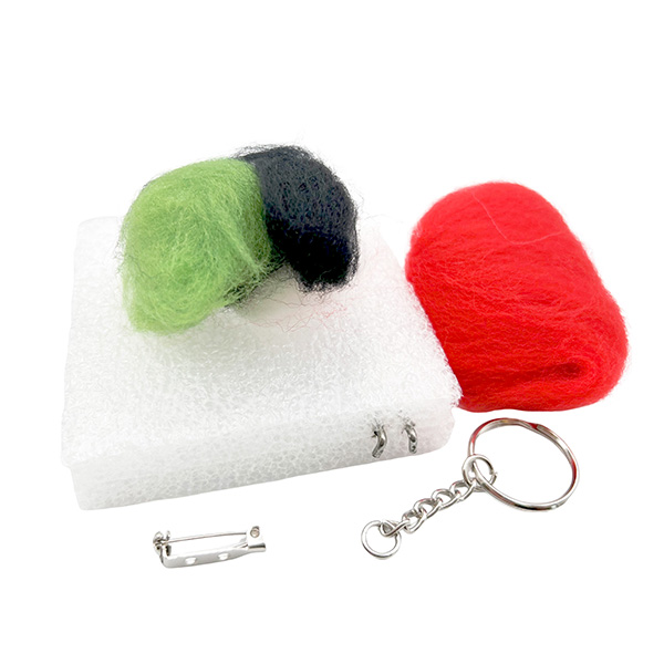 Lucky Dice Pom Keychain