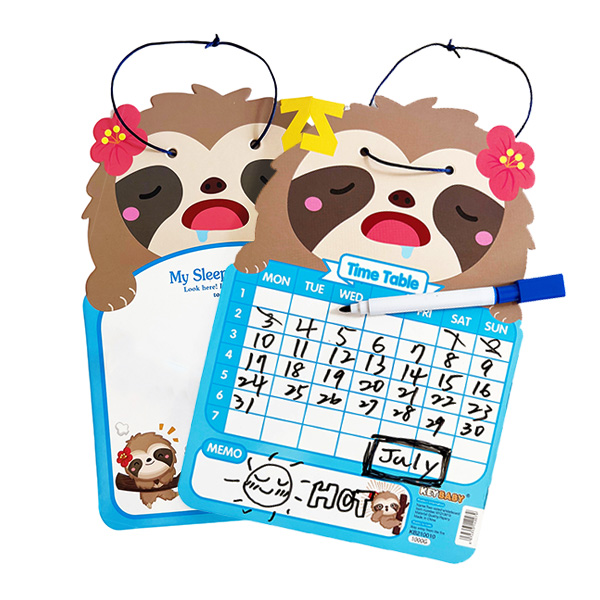 Kids Monthly Time Table Double Writing Board